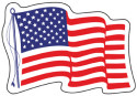 Image of American Flag with die-cut shape