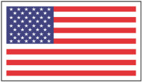 Image of United States Flag printed on magnetic material