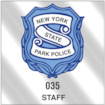 consecutive numbered parking lot staff member sticker